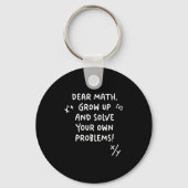 Sehr geehrte Mathematik wächst auf und löst Ihre e Schlüsselanhänger (Vorderseite)