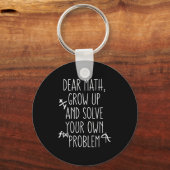 Sehr geehrte Mathematik wächst auf und löst Ihre e Schlüsselanhänger (Vorderseite)