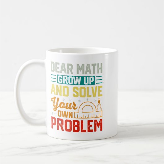 Sehr geehrte Mathematik wächst zu einem sonnigen P Kaffeetasse (Links)