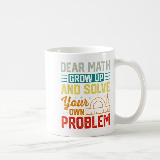 Sehr geehrte Mathematik wächst zu einem sonnigen P Kaffeetasse (Rechts)