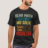 Sehr geehrte Mathematik wächst zu einem sonnigen P T-Shirt (Vorderseite)