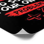 Sehr geehrte Mathematik Zitat lustig für Lehrer un Poster (Ecke)