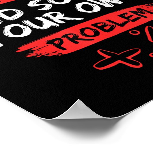 Sehr geehrte Mathematik Zitat lustig für Lehrer un Poster (Ecke)