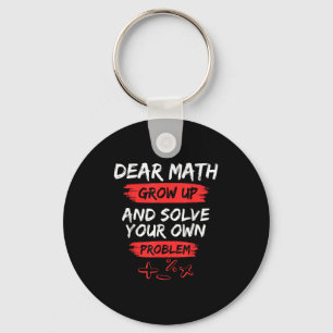 Sehr geehrte Mathematik Zitat lustig für Lehrer un Schlüsselanhänger