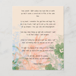 Sehr geehrte Mutter Flyer