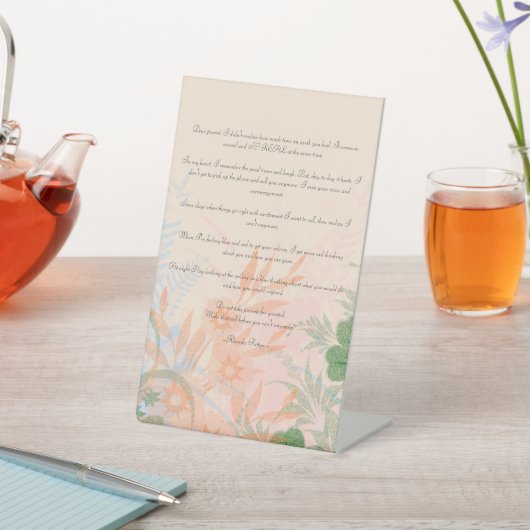 Sehr geehrte Mutter Sockelschild (In SItu)