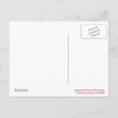Sehr geehrte Postkarte (Rückseite)