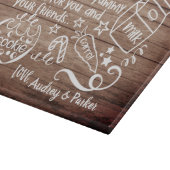 Sehr geehrte Santa Cookie Tray Cutting Board Schneidebrett (Ecke)