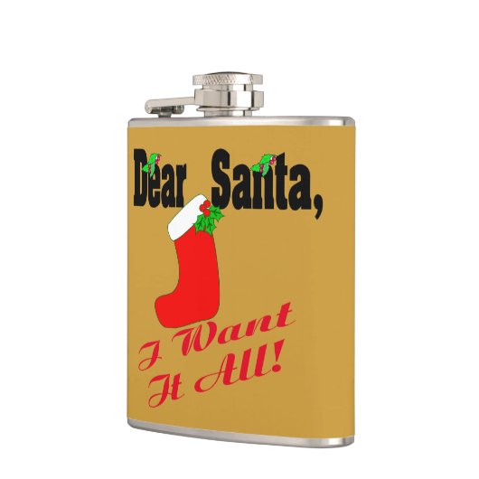 Sehr geehrte Santa Flask Flachmann (Links)