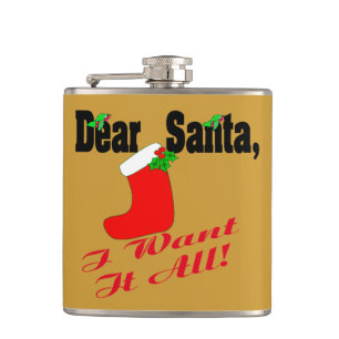 Sehr geehrte Santa Flask Flachmann