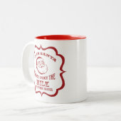 Sehr geehrte Santa Milch Tasse (Vorderseite Links)