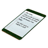 Sehr geehrte Santa Premium Magnet (Linke Seite)