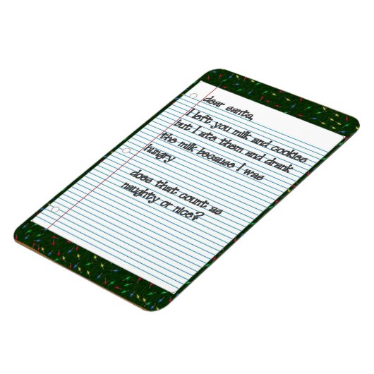 Sehr geehrte Santa Premium Magnet (Linke Seite)