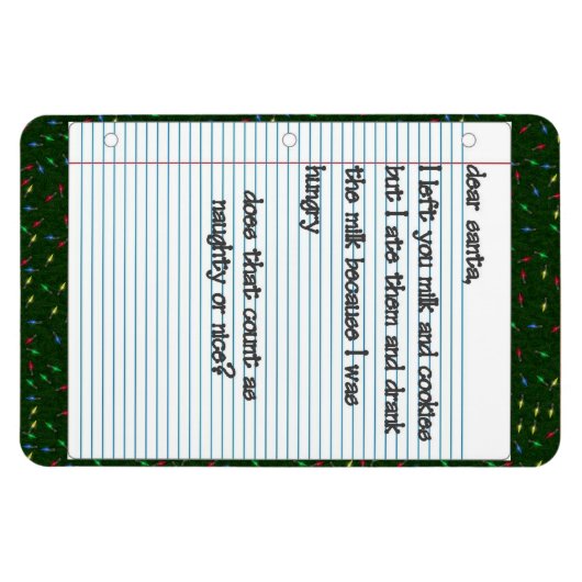 Sehr geehrte Santa Premium Magnet (Horizontal)