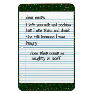 Sehr geehrte Santa Premium Magnet