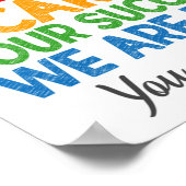 Sehr geehrte Schüler/innen Poster (Ecke)