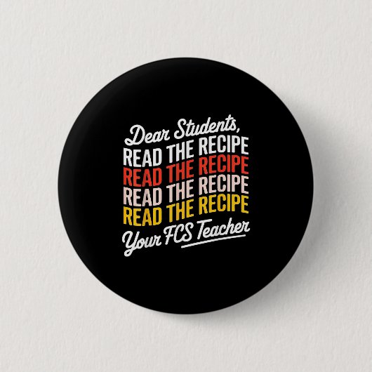 Sehr geehrte Schüler, lesen Sie das Rezept Ihre Fc Button (Vorderseite)