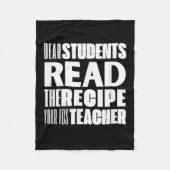 Sehr geehrte Schüler, lesen Sie das Rezept Ihre Fc Fleecedecke (Vorderseite)