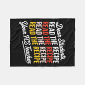 Sehr geehrte Schüler, lesen Sie das Rezept Ihre Fc Fleecedecke (Vorderseite (Horizontal))