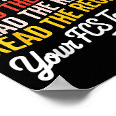 Sehr geehrte Schüler, lesen Sie das Rezept Ihre Fc Poster (Ecke)