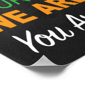 Sehr geehrte SchülerInnen LehrerInnen Klassenzimme Poster (Ecke)