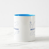 Sehr geehrte Universe Tasse - Minimalistischer Blu (Mittel)