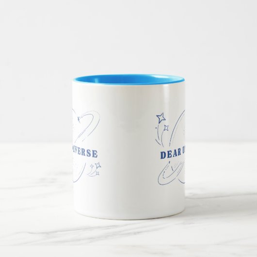 Sehr geehrte Universe Tasse - Minimalistischer Blu (Mittel)