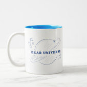 Sehr geehrte Universe Tasse - Minimalistischer Blu (Links)
