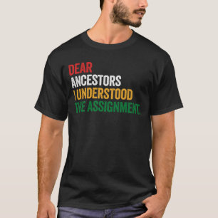 Sehr geehrte Vorfahren, ich habe die Aufgabe verst T-Shirt