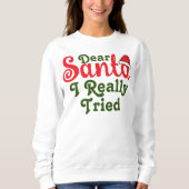 Sehr geehrte Weihnachtsfamilie Sweatshirt (Vorderseite)