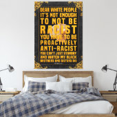 Sehr geehrte Weiße Menschen Leinwanddruck (Insitu (Schlafzimmer))