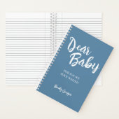 Sehr geehrter Baby, Schwangere Journal Keepake Notizblock (Innen)