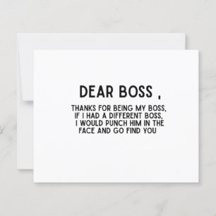 Sehr geehrter Boss Funny Office