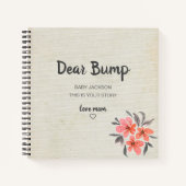 Sehr geehrter Bump Keepake Pregnancy Journal Notizblock (Vorderseite)