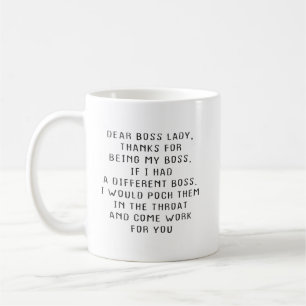 Sehr geehrter Chef Kaffee Kaffeetasse