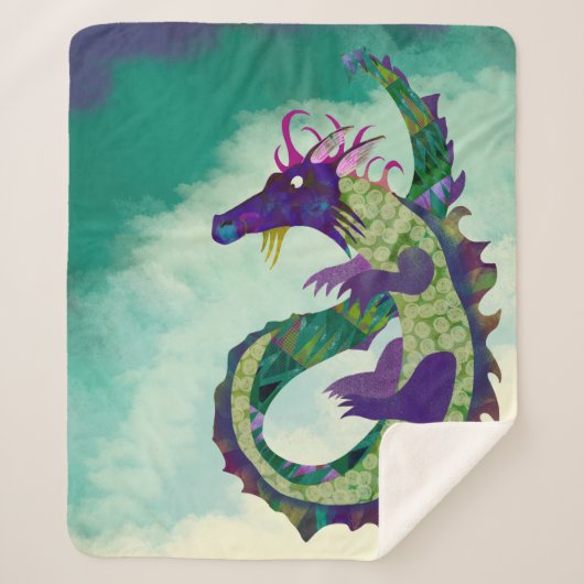 Sehr geehrter Dragon Sherpa Blanket-Medium-Größe Sherpadecke (Vorderseite)
