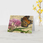 Sehr geehrter Freund Birthday Monarch Butterfly Karte (Gelbe Blume)