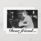 Sehr geehrter Freund Postcard Postkarte (Vorne/Hinten)