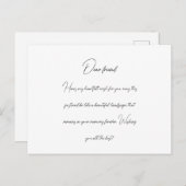 Sehr geehrter Freund Postkarte (Vorne/Hinten)