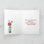 Sehr geehrter Freund und ein schönes Glück zum Geb Karte (Innenseite)