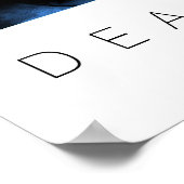 Sehr geehrter Führer Kim Jong Il Poster (Ecke)