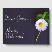 Sehr geehrter Gast - Herzlich Willkommen Gästebuch (Rückseite)