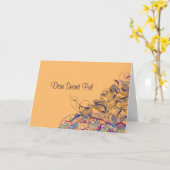 Sehr geehrter Geheimpal Karte (Gelbe Blume)