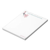 Sehr geehrter Gott, Bird & Magnolia Notepad Notizblock (Rotiert)