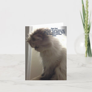 Sehr geehrter Gott, danke, dass Sie eine Karte hab