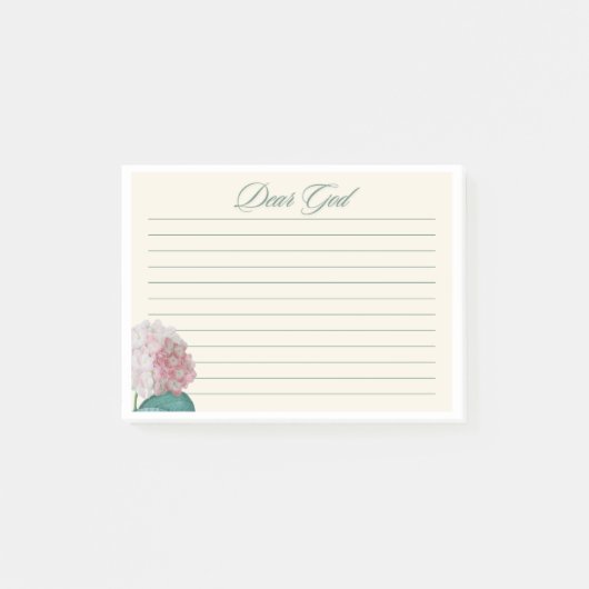 Sehr geehrter Gott - Gebetsantrag Post-it Klebezettel (Vorderseite)