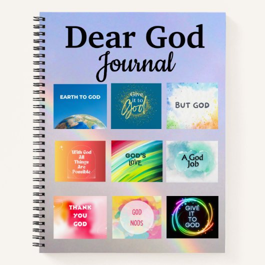 Sehr geehrter Gott Spiral Notebook Journal Notizblock (Vorderseite)