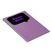 Sehr geehrter Gott - Spiral-Notebook Notizblock (Rechte Seite)