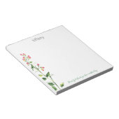 Sehr geehrter Gott, vielen Dank, floral Stem Notep Notizblock (angewinkelt)