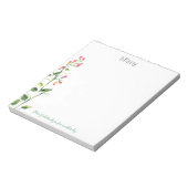 Sehr geehrter Gott, vielen Dank, floral Stem Notep Notizblock (Rotiert)